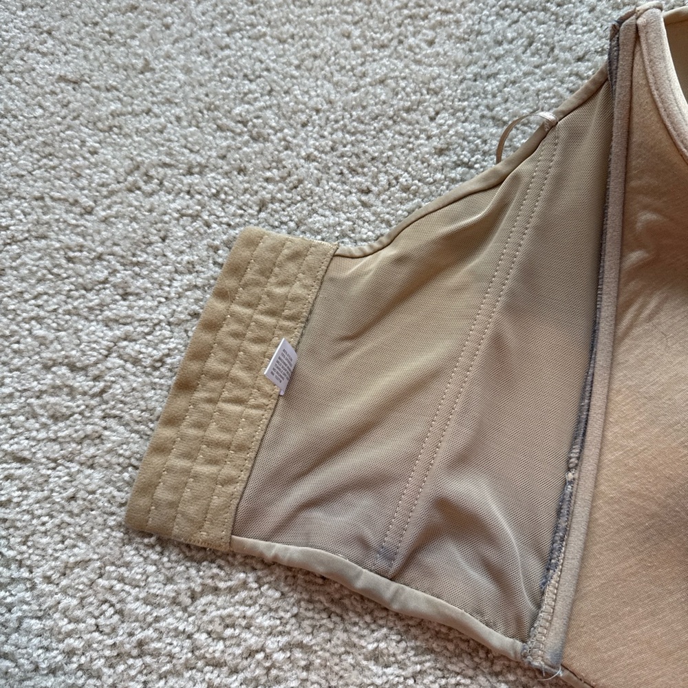 Unique Lingerie Women’s Tan Strapless Longline Corset Bra - Picture 5 of 7